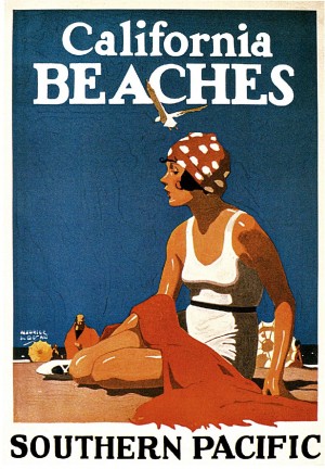 California Beaches poster for Southern Pacific